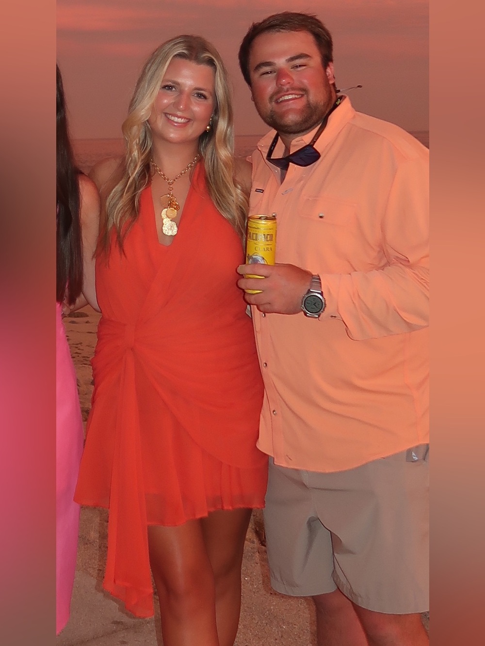 ASOS orange mini dress